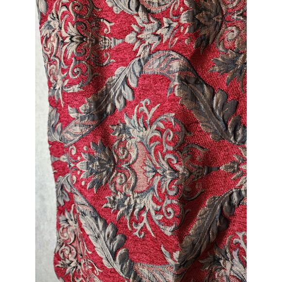 SPRINGS Red Gold Thick Rope Trim Woven Embroidered STANDARD Pillow Sham Set of 2 - Picture 7 of 11